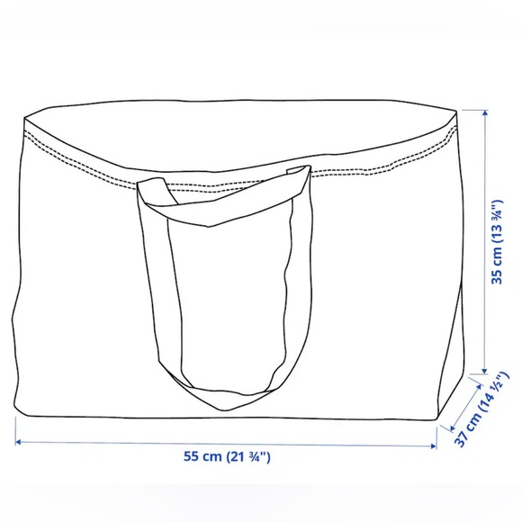 BRAND NEW FRAKTA 19 GALLON IKEA BAGS CAN USE THESE FOR ALMOST EVERYTHING! - Picture 9 of 12